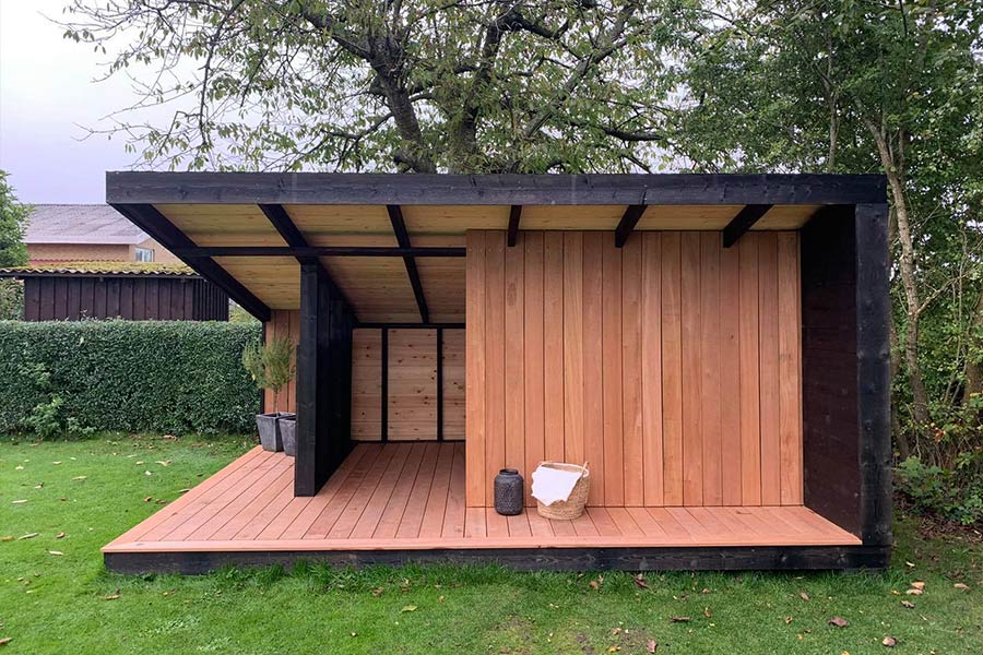 Shelter overdækket terrasse Tømrer Midtjylland – Østerby Træ